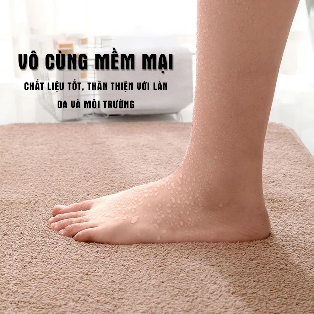COMBO 3 Thảm chùi chân lâu chân lông cashmere nhân tạo