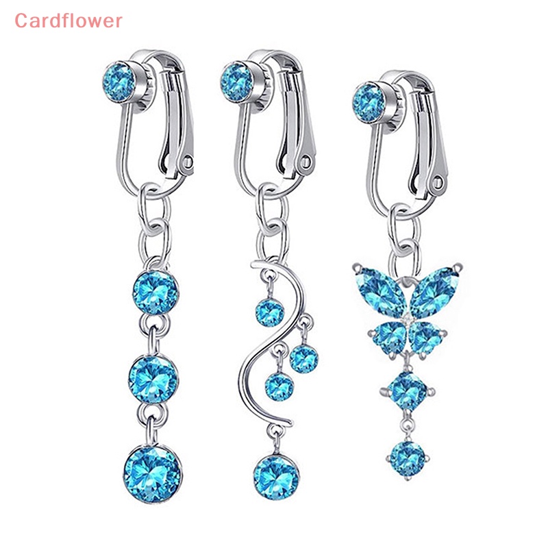 Khuyên Rốn Hình Bướm Đính Đá Zircon Thời Trang Mới Cho Nữ