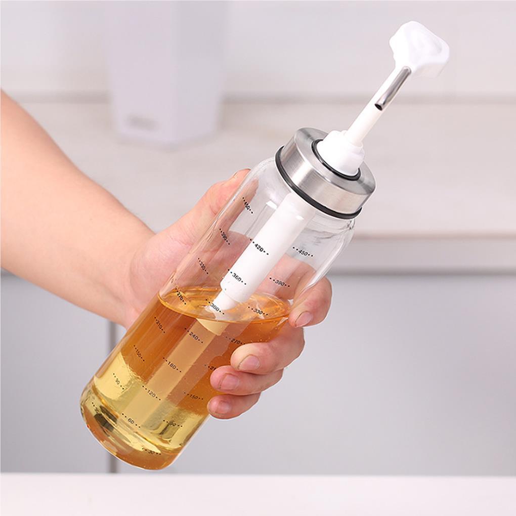 Kính Bình Đựng Nước Sốt Dạng Bơm Bằng Thủy Tinh Chịu Nhiệt Di Động Tiện Dụng Cho