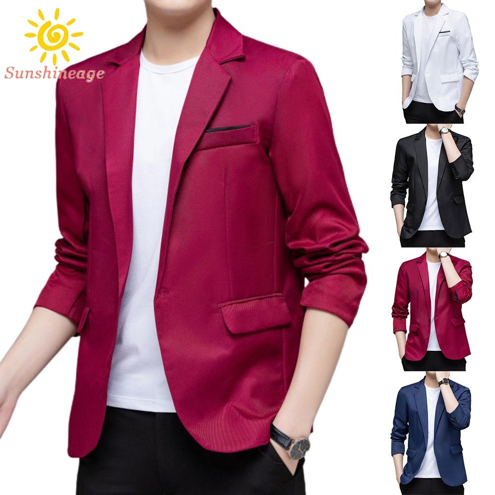 Áo Khoác Tuxedo Mỏng Màu Sắc Thanh Lịch Cho Nam