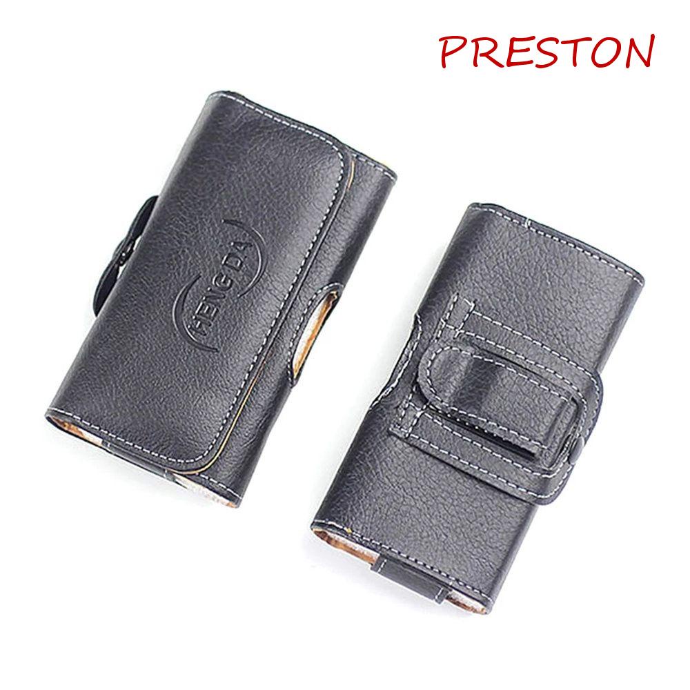 Túi Da Pu Đựng Điện Thoại Di Động 2.6-6.0 Inch Đeo Hông Chống Rơi Có Khóa Cài