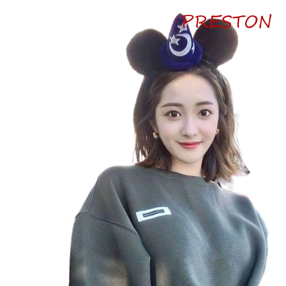 Băng Đô Tai Chuột Mickey / Ngôi Sao / Mặt Trăng Nhồi Bông Phong Cách Hàn Quốc Dễ Thương Dành