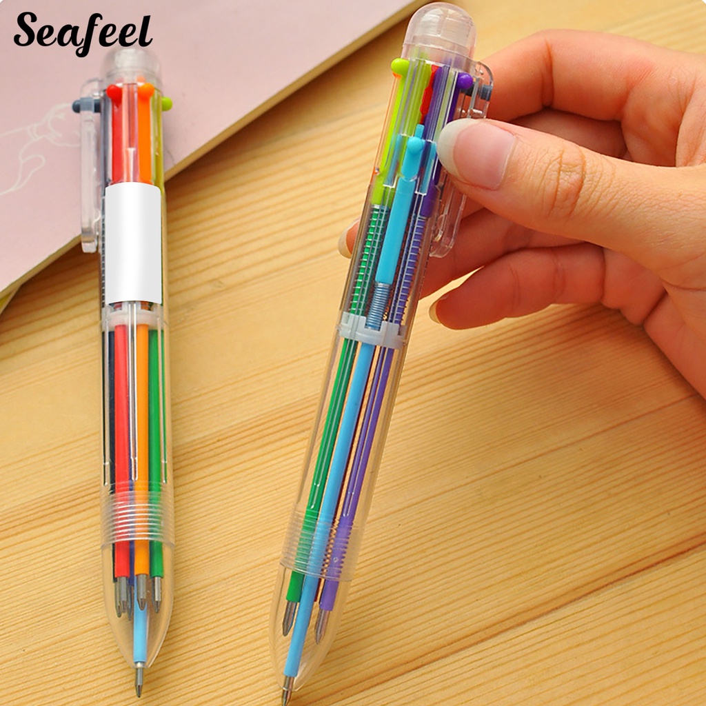 Bút Viết 0.5mm 6 Trong 1 Nhiều Màu Sắc Dành Cho Học Sinh