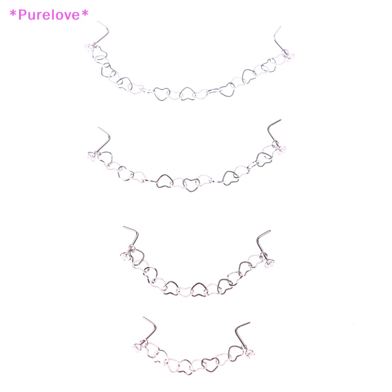 Khuyên Mũi Thép Không Gỉ Đính Đá Zircon Mới