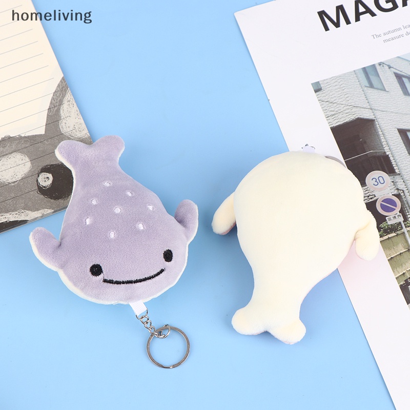 Set 2 Móc Khóa Hình Cá Mập Nhồi Bông Dễ Thương