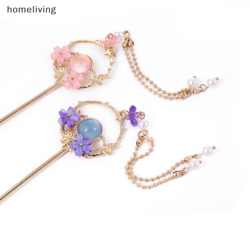 Trâm Cài Tóc Bằng Kim Loại Tráng Men Phong Cách Trung Hoa Cổ Điển