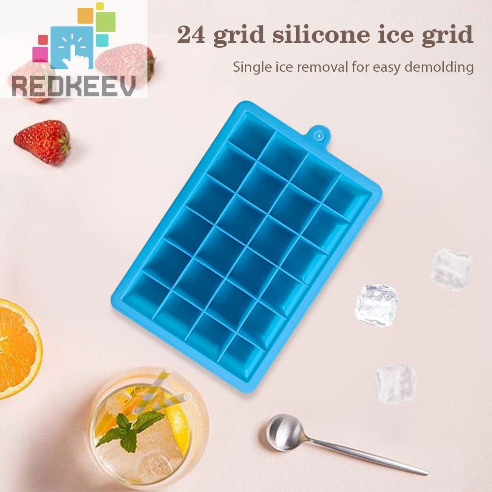 Khuôn Silicone Làm Đá 24 Ô Có Nắp Đậy