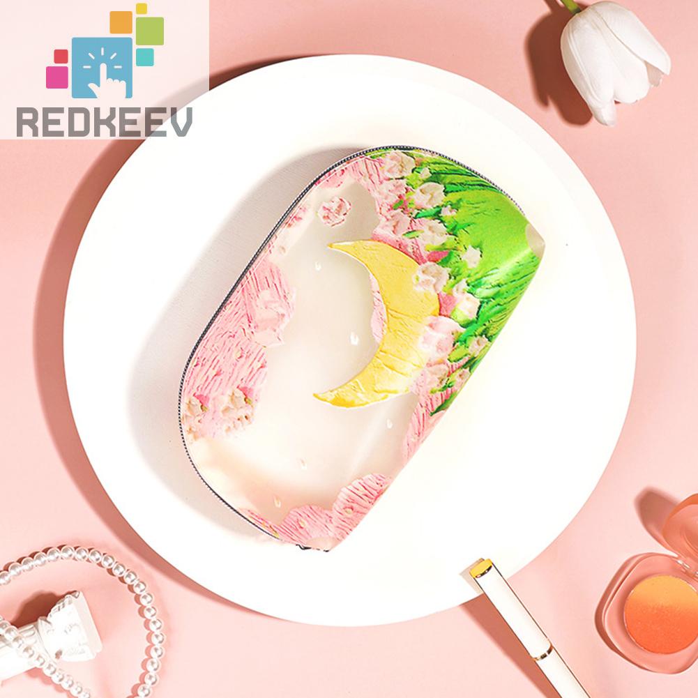 Túi Đựng Mỹ Phẩm Bằng TPU Họa Tiết Hoa Đa Năng Tiện Dụng Cho Nữ