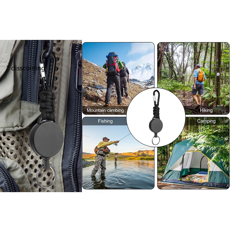 Áo Khoác Dáng Dài In Họa Tiết Cá Tính Trẻ Trung| Set 2 Móc Khóa Có Thể Thu Gọn Siêu Nhẹ 60cm Bằng Dây Thép Đa Năng Chống Thất Lạc