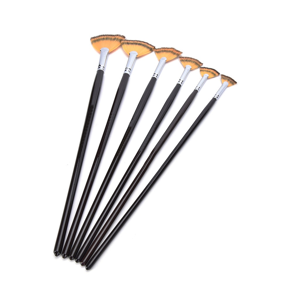 Cọ Vẽ Tranh Sơn Dầu / Nước Hình Cá Heo Cán Gỗ Tiện Dụng