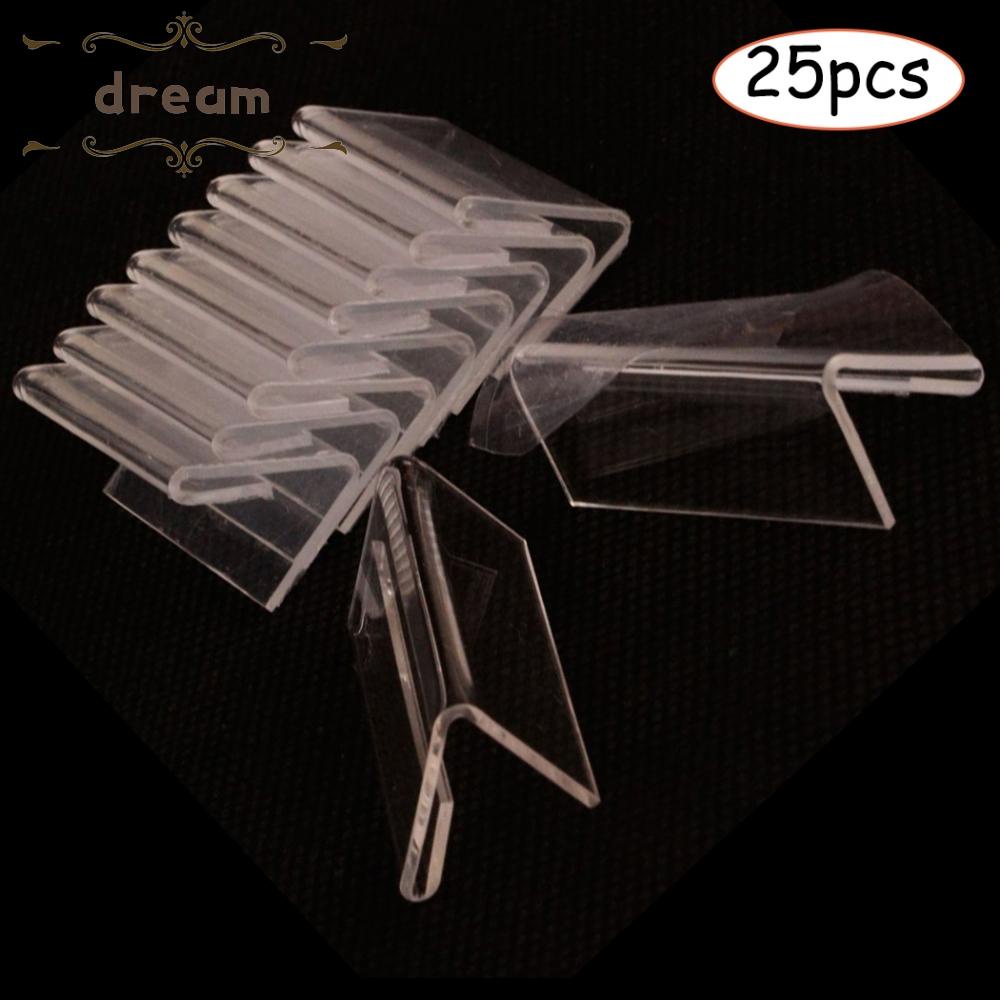 【DREAMLIFE】Price Tag Stand Transparent Accessories Mini Sign Display Holder Card Label