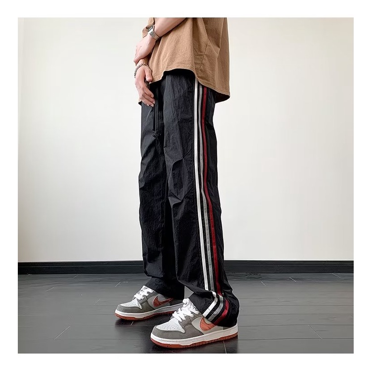 Quần Dài Bằng Nylon Mỏng Mềm Mại Khô Nhanh Phong Cách Đường Phố Mỹ