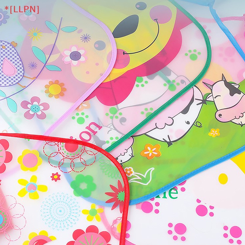 Yếm Ăn Chống Thấm Nước In Họa Tiết Dễ Thương Cho Bé