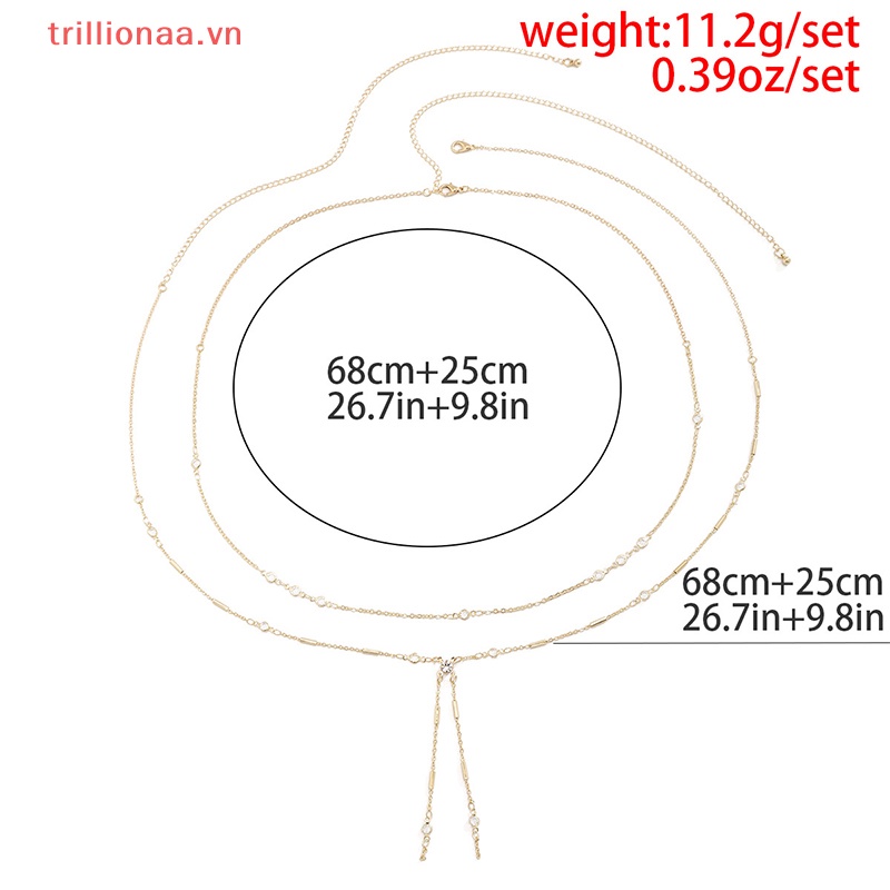 Dây Xích Đeo Hông Đính Hạt Phong Cách Vintage Thời Trang Mùa Hè Cho Nữ Y2K