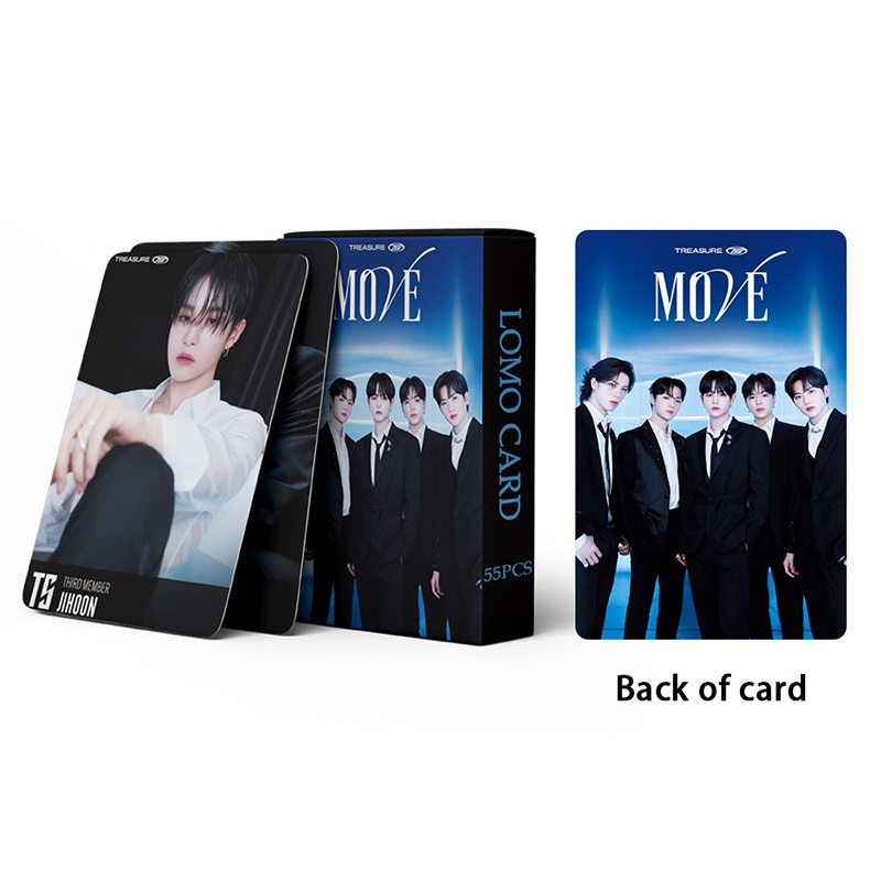 TREASURE Card Set 55 Tấm Thẻ Ảnh MOVE Kpop Lomo Card Hình Nhóm Nhạc