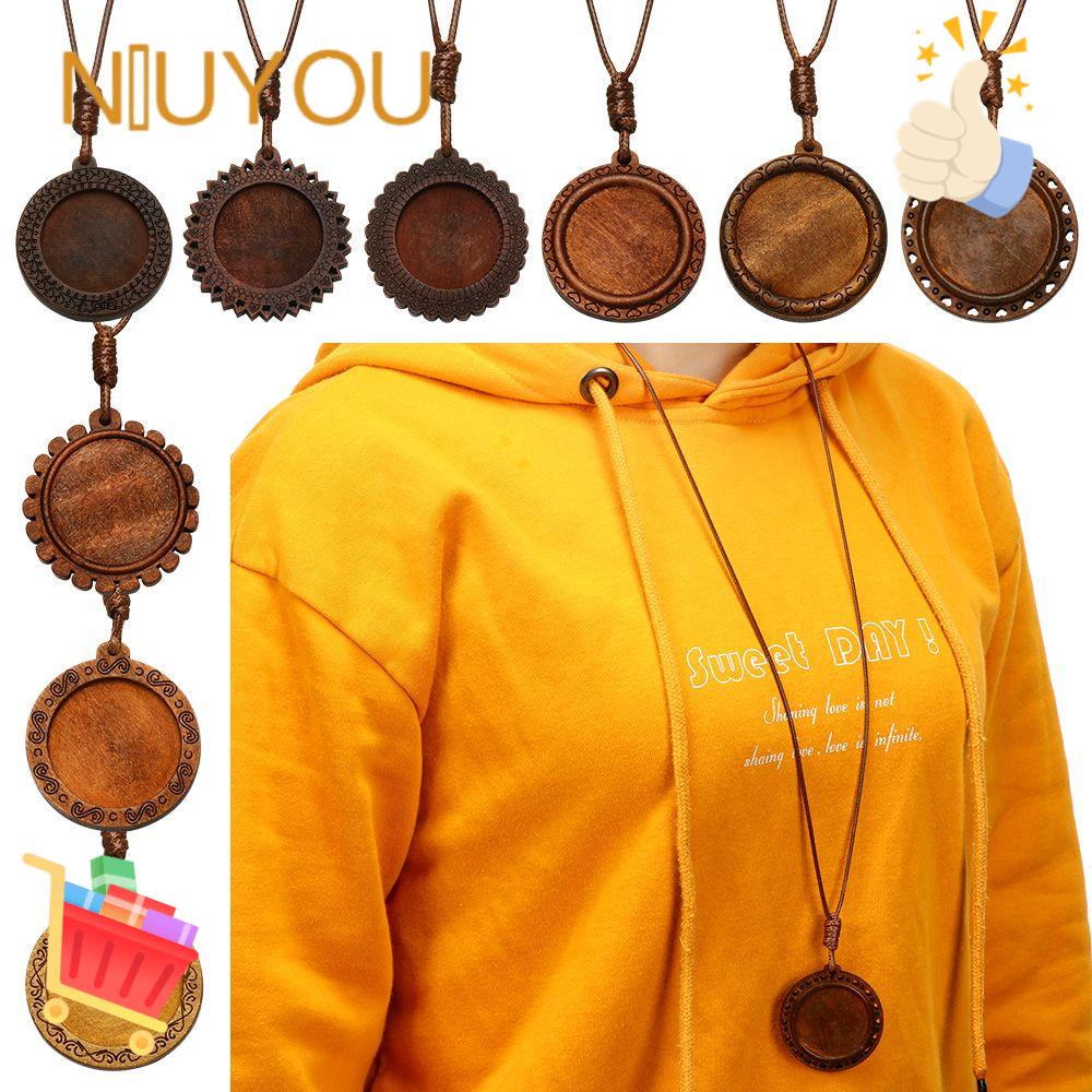 Khay Gỗ Cabochon 20 / 25 / 30mm Làm Mặt Dây Chuyền Thủ Công