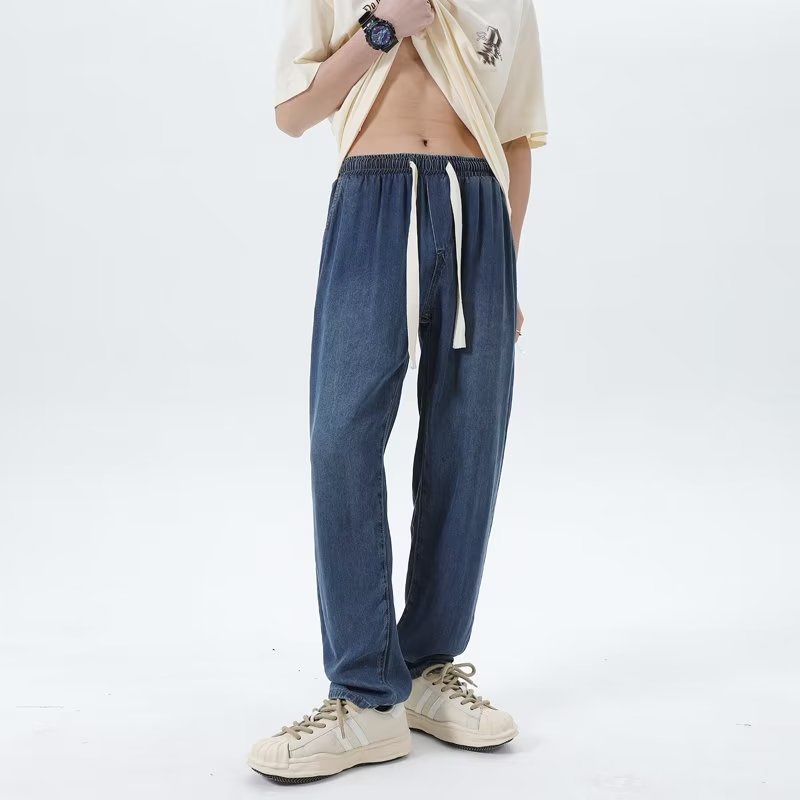 Quần Jeans Nam Dáng Rộng Phong Cách Thời Trang Mùa Hè 2023 Mới