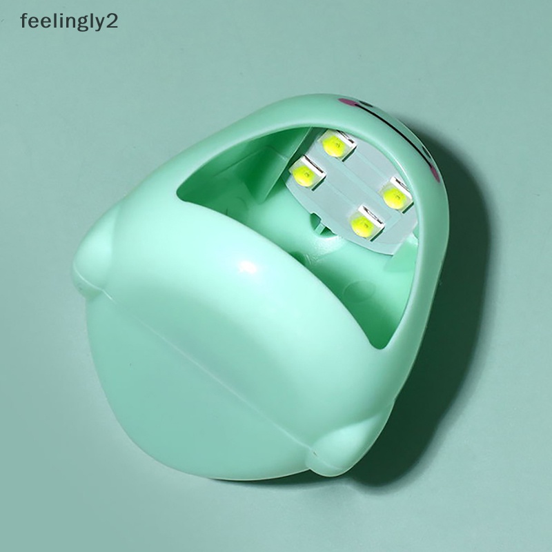 Máy Sấy Khô Móng Tay Mini 5w Bằng Tia Uv 4 Bóng Led Với Cáp Usb Tiện Dụng Cho Gia Đình