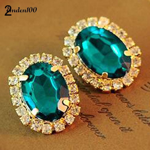 Đôi Khuyên Tai Đính Đá Thời Trang Cho Nữ