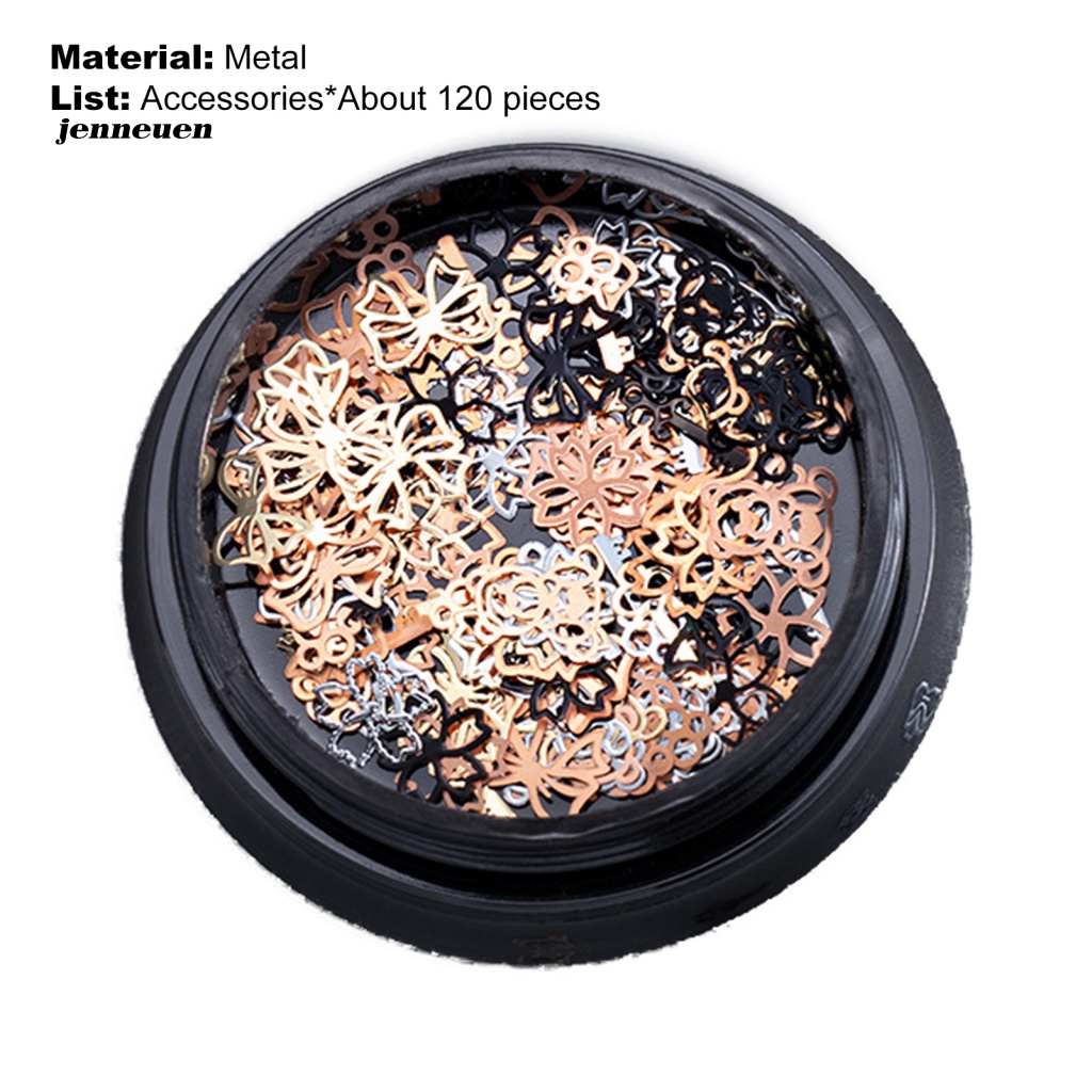 Hộp 120 Hạt Kim Sa Lấp Lánh Trang Trí Móng Tay Phong Cách Halloween