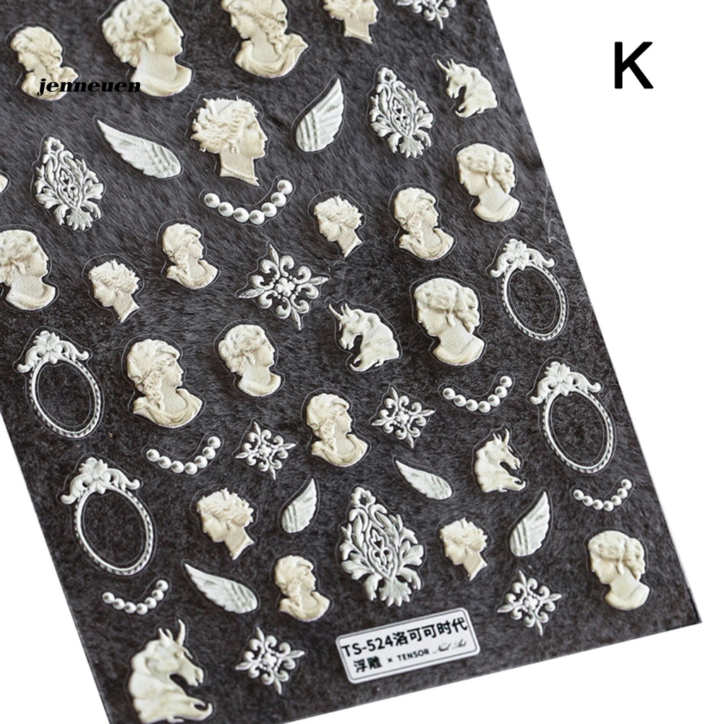 Miếng Dán Trang Trí Móng Tay Chạm Khắc Tinh Tế DIY