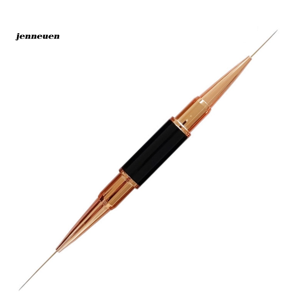 Set 5 Cọ Vẽ Trang Trí Móng Nghệ Thuật Bằng Kim Loại Hai Đầu Màu Vàng Hồng