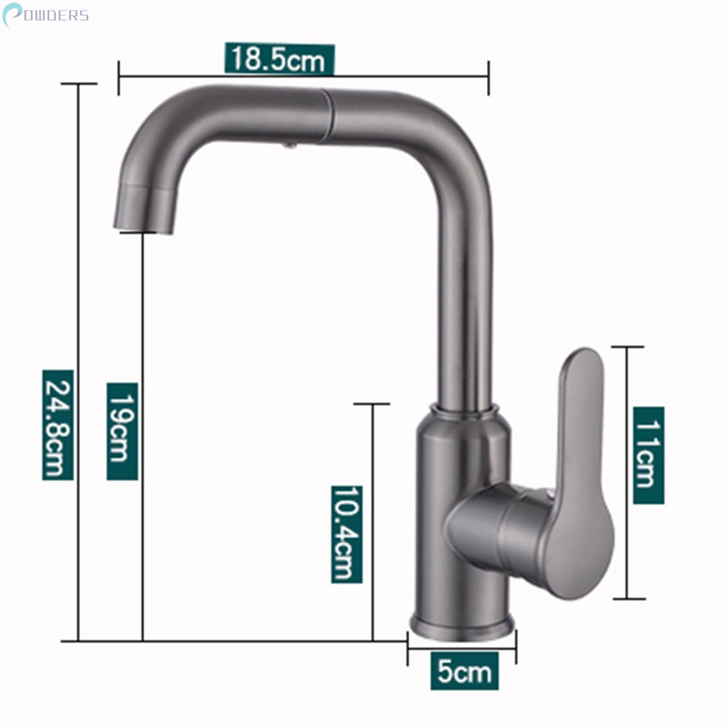 Vòi Nước Xoay 33-48mm 60cm Bằng Thép Không Gỉ