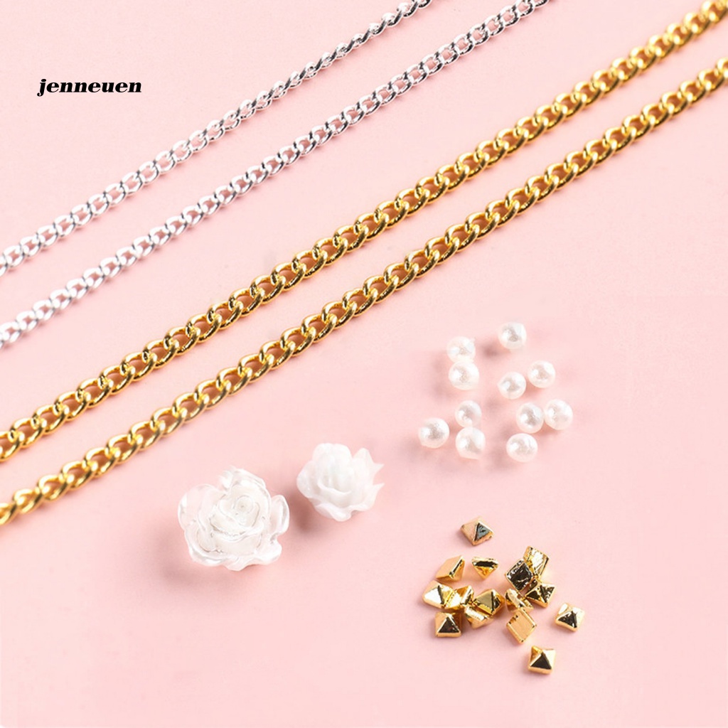 Dây Xích Kim Loại Trọng Lượng Nhẹ Không Rơi Trang Trí Móng Tay