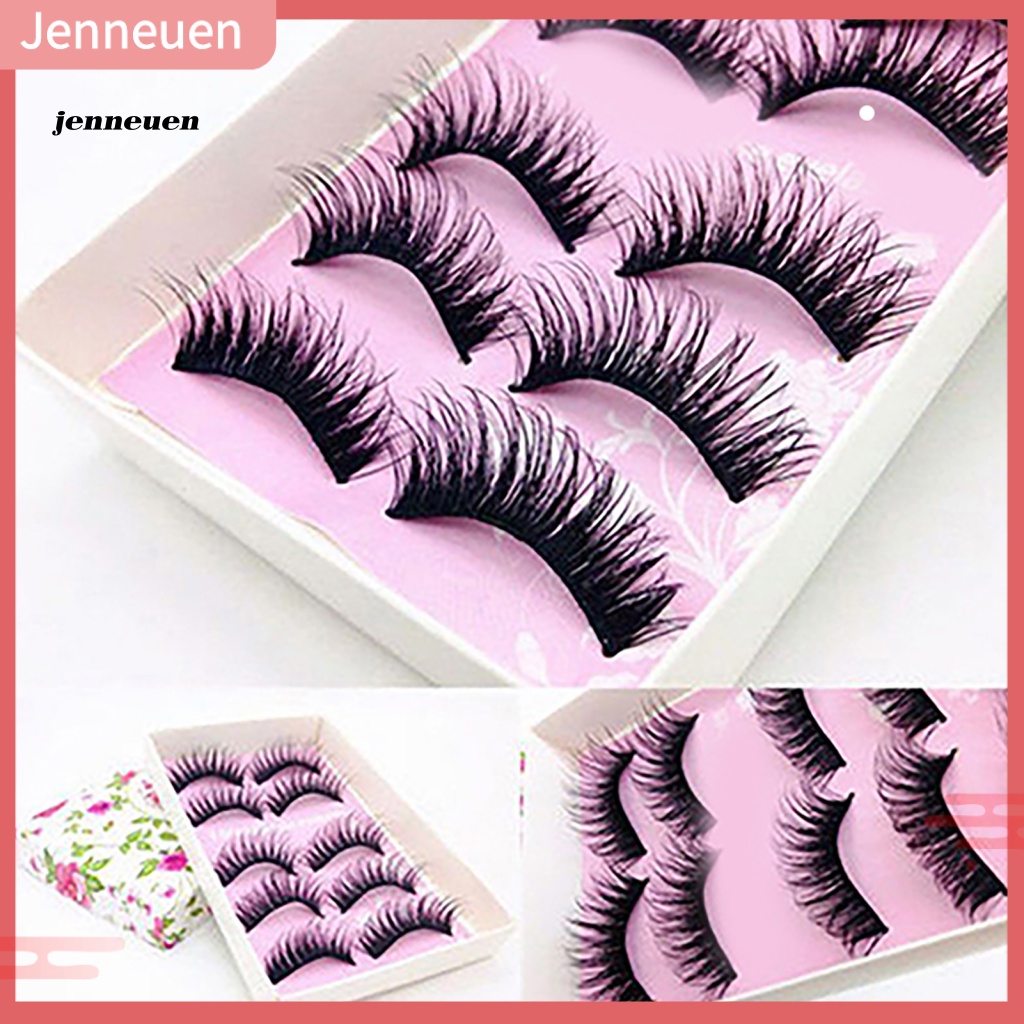 Set 5 Cặp Lông Mi Giả Cong Dài Có Thể Tái Sử Dụng