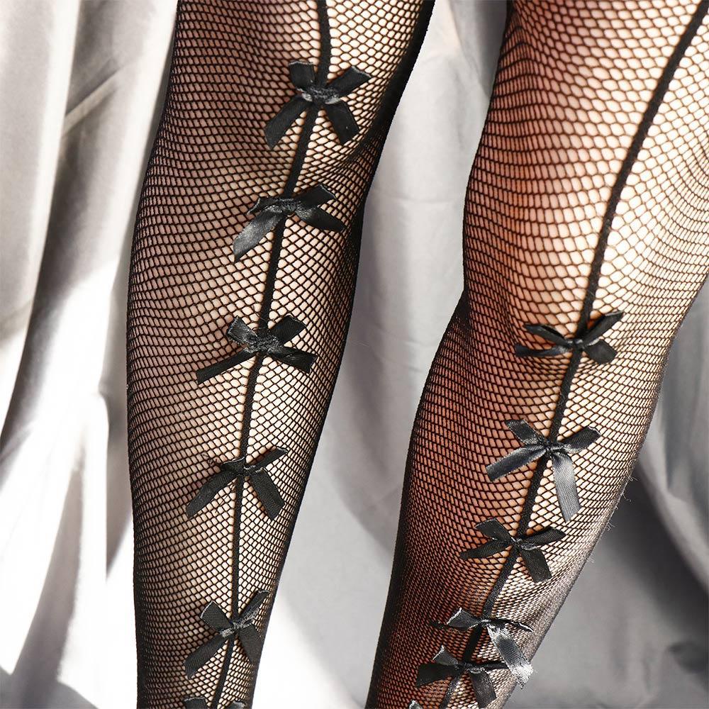 Quần Tất 2 Lớp Đính Nơ Phong Cách Lolita Nhật Bản