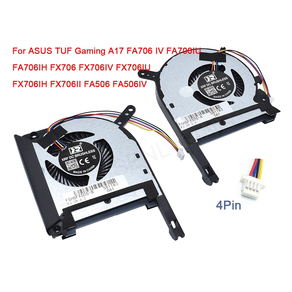 Quạt GPU CPU MỚI Cho ASUS TUF Gaming A17 FA706 IV FA706IU FA706IH FX706IV FX706IU FX706IU FX706IH FX