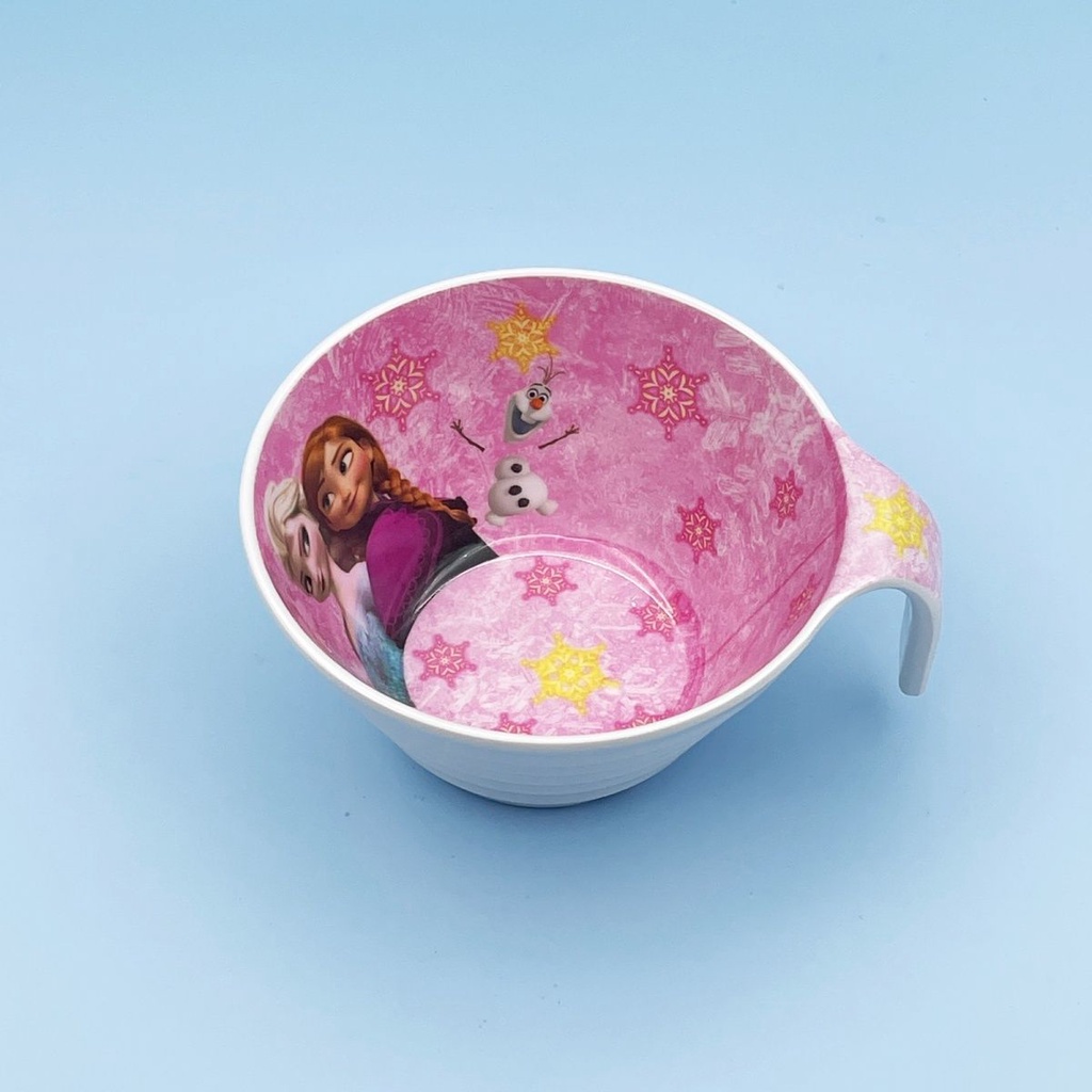 Bát Ăn Cơm Chống Rơi In Hình Công Chúa Elsa Dễ Thương Cho Bé Mẫu Giáo Từ 3-6 Tuổi