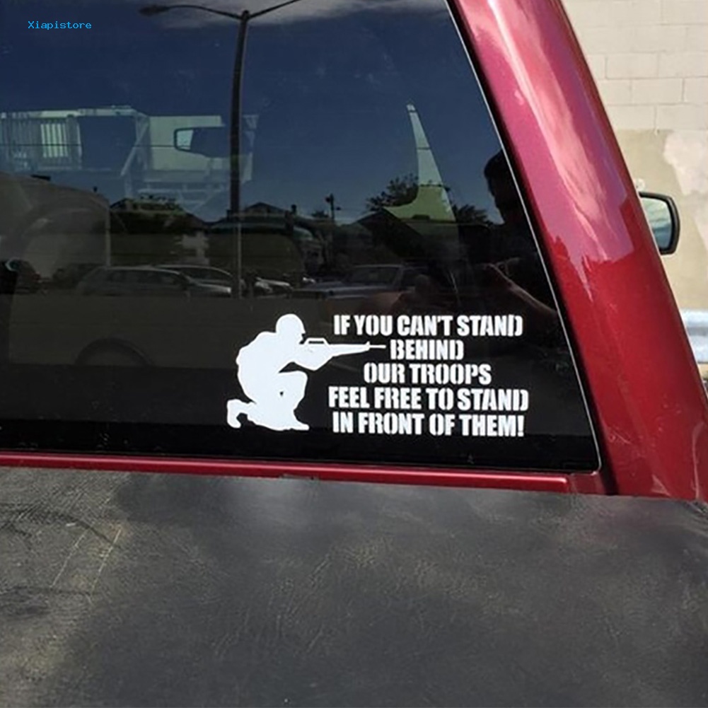 Miếng Dán Trang Trí Xe Hơi / Cửa Sổ Hình Chữ Tiếng Anh / Người Lính Vui Nhộn