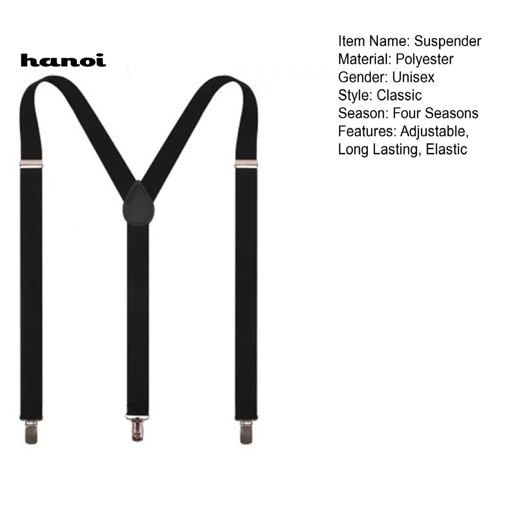 Thắt Lưng 3 Kẹp Bằng Kim Loại Màu Đen Co Giãn Thoải Mái Có Thể Điều Chỉnh Dành Cho Nam Nữ