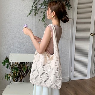 Túi đeo chéo đan len thời trang vintage cho nữ