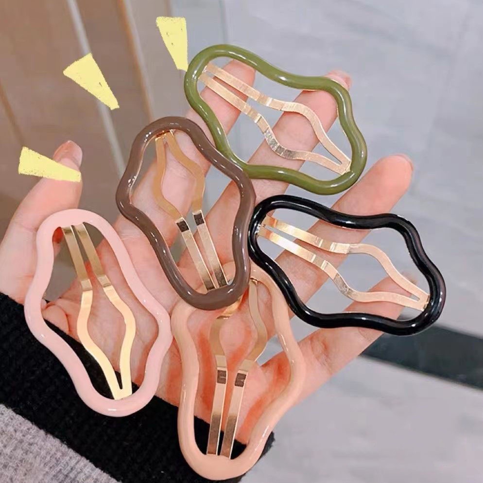 Bộ Kẹp Tóc Kim Loại Hình Đám Mây Dễ Thương