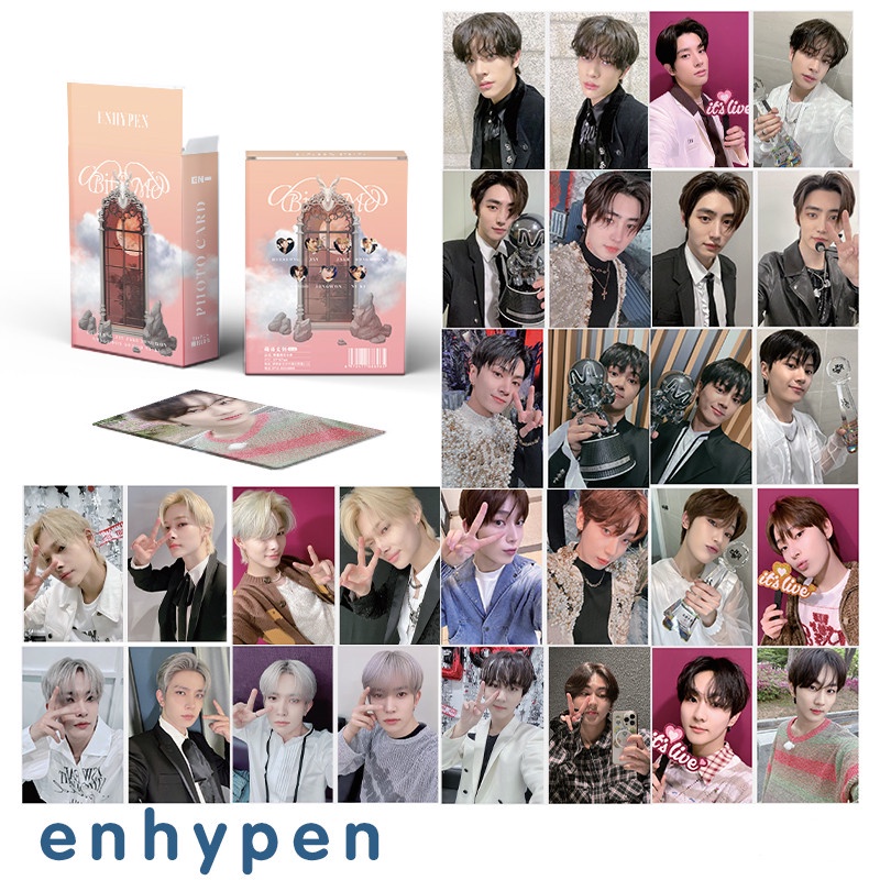 ENHYPEN Card Set 50 Tấm Thẻ Ảnh Kpop Laser Lomo Card Hình Nhóm Nhạc