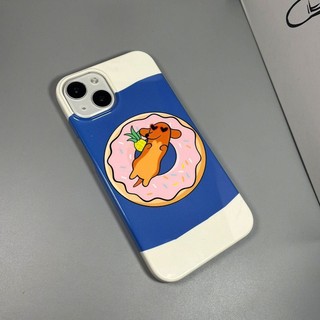 Ốp Điện Thoại Cứng Mặt Nhám Hình Cún Donut Cho iPhone 14Pro 13promax 12 11 xr x 11pro 13 12promax xsmax 14