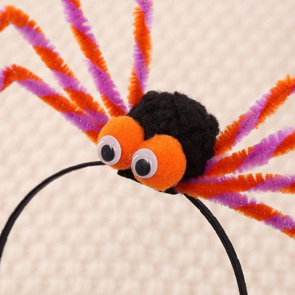 Băng Đô Cài Tóc Hình Mạng Nhện Bằng Bông Hóa Trang halloween