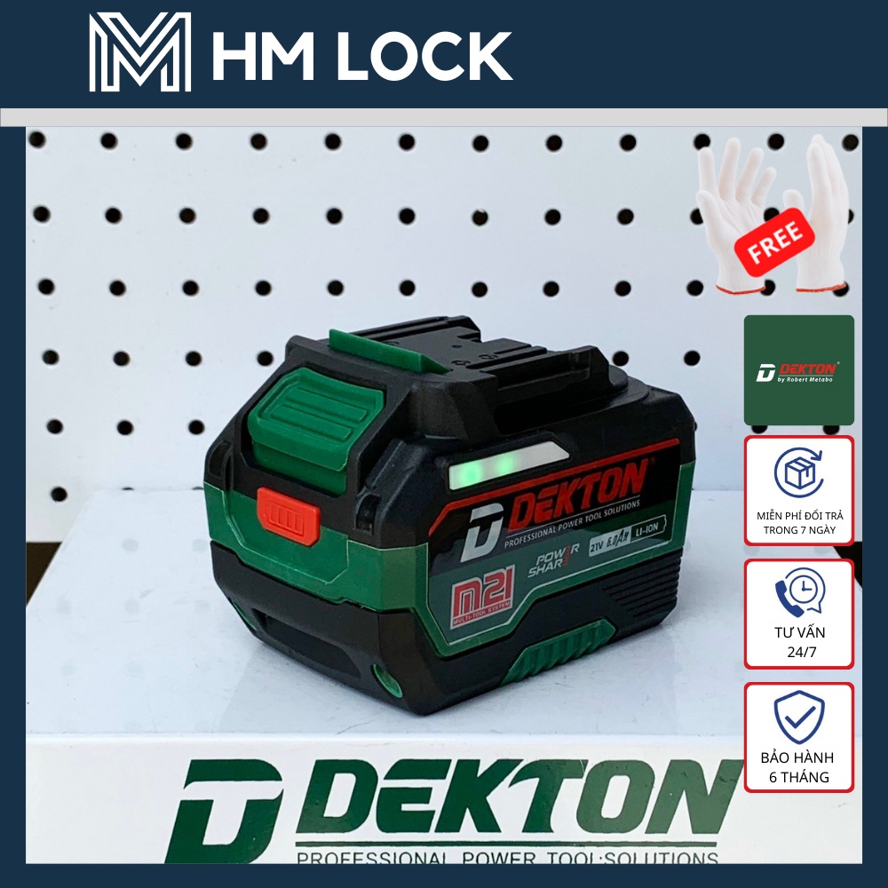 PIN 2AH, 4AH, 5AH, 6AH, 7.5AH PLUS CHỐNG CHÁY THẾ HỆ MỚI CỦA DEKTON - CHÂN PIN M21 THÔNG DỤNG - HÀNG CHÍNH HÃNG