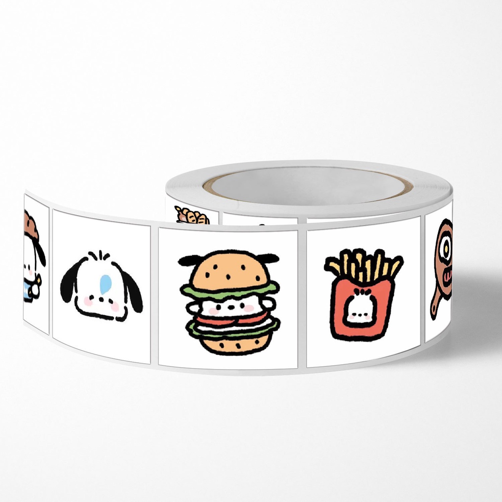 Cuộn 500 Miếng Dán Niêm Phong Pochacco