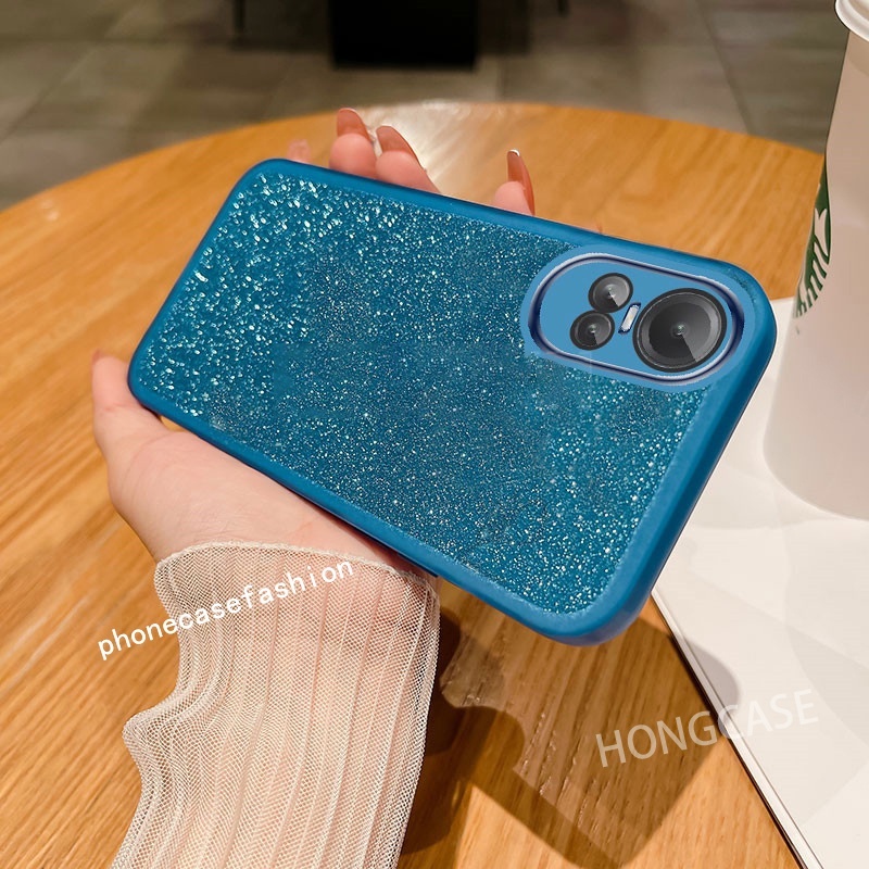 Ốp Điện Thoại Silicon Mềm Phối Bột Kim Tuyến Cho OPPO reno 10 pro Plus + 10pro + Reno10Pro reno10 5G 2023