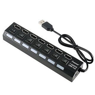 Bộ chia USB 7 cổng có công tắc USB 2.0