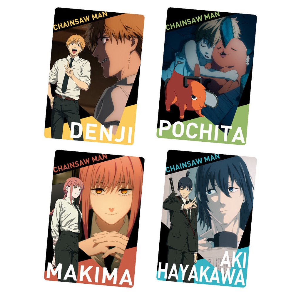 Pack thẻ nhân phẩm bánh xốp anime Chainsaw Man chính hãng - Chainsaw Man wafer card