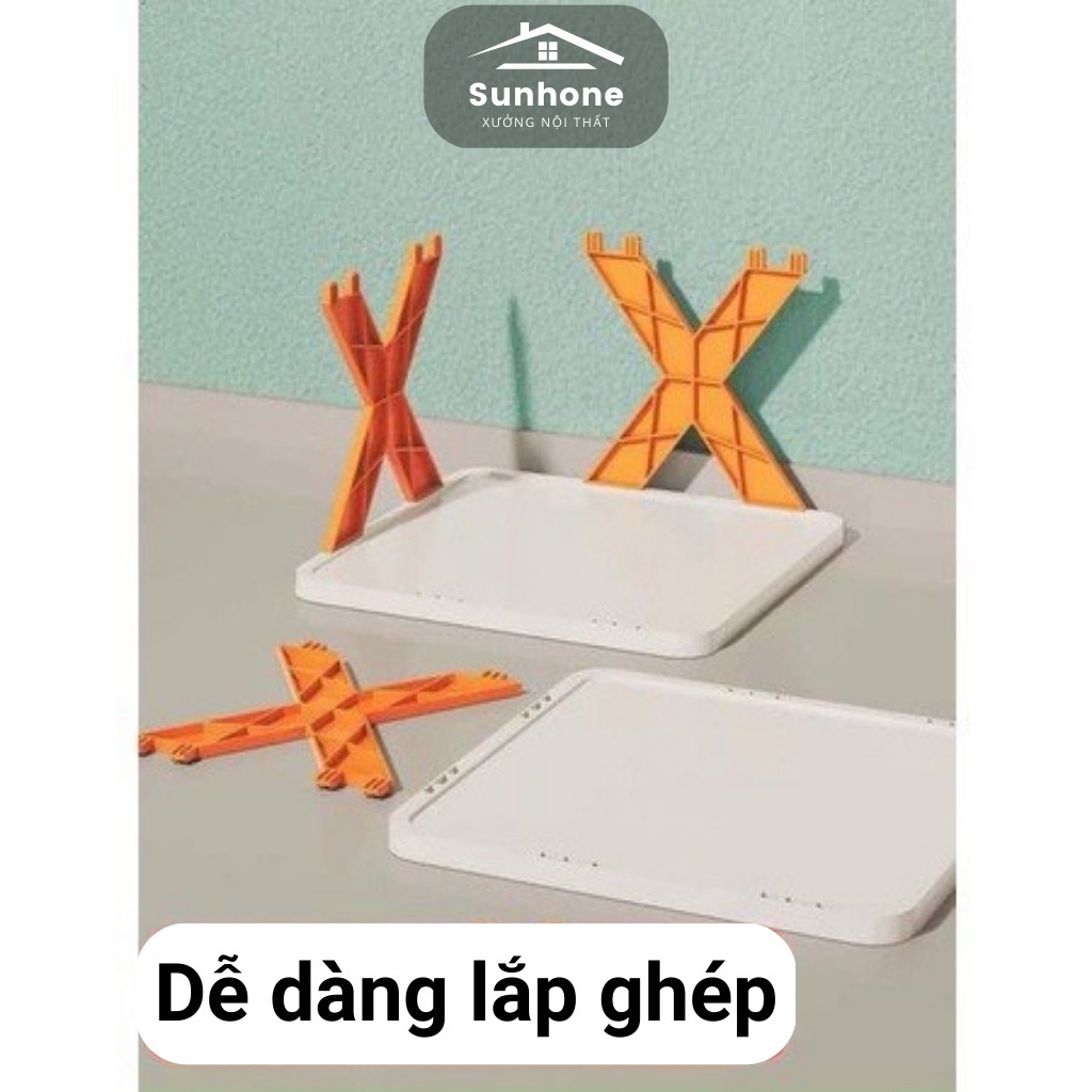Kệ để giày dép 5 tầng chữ X - Kệ đựng giày dép đa năng bằng nhựa lắp ghép - Sunhome Babee