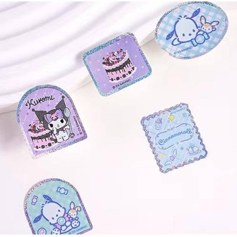 SANRIO Set 100 Miếng Dán Hình Cinnamoroll Mymelody Kuromi Pochacco Dễ Thương Cho Bé