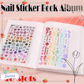 Sổ Đựng Sticker Trang Trí Móng Tay 40 Ngăn Tiện Lợi