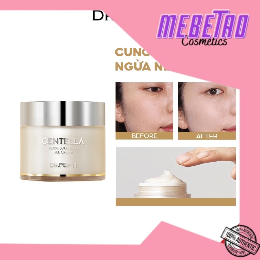 Kem Dưỡng Ẩm Chiết Xuất Rau Má Làm Dịu Da Dr.Pepti Centella Moist Soothing Gel Cream 70ml