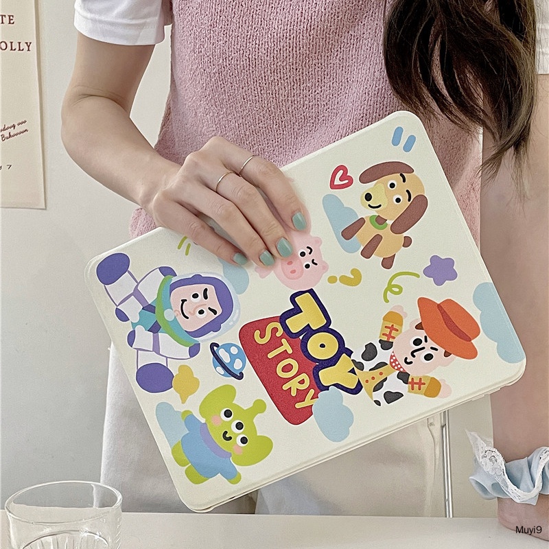 Đồ Chơi Hoạt Hình Toy Story 3600 3 Sáng Tạo Dễ Thương° Ốp Máy Tính Bảng Chống Rơi Vỡ Cho IPad10.2 Ipad10th Mini6 Ipad9.7 Air5 10.9 Pro11 / ipad12.9 Ipad Gen9