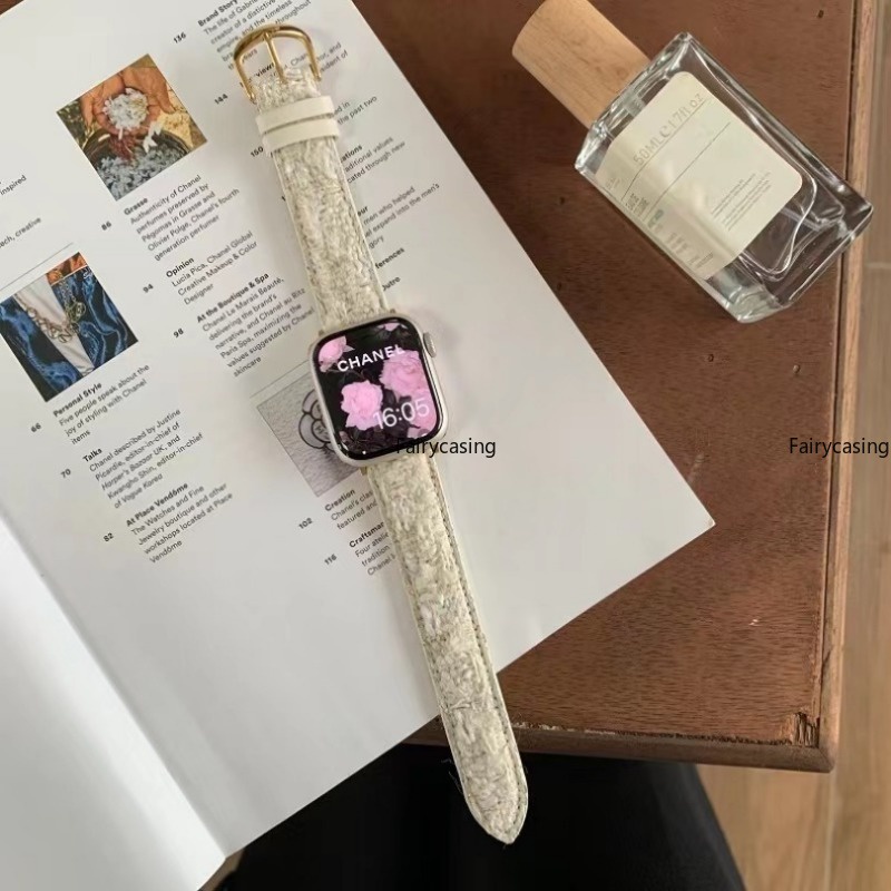 Dây Đeo Bằng Len Có Khóa Ngựa Kim Loại Cho Apple Watch 49mm 45mm 41mm 44mm 40mm 42mm 38mm Ultra 3 4 5 SE 6 7 8